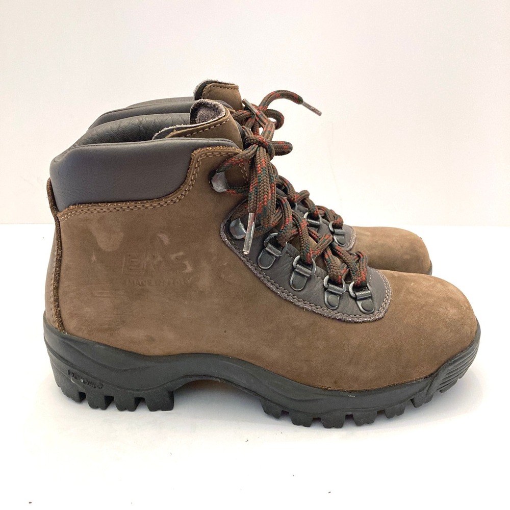 Alico EMS Hiking Boots‎ Nubuck Leather Made in ITALY Vibram Sole Women's 7